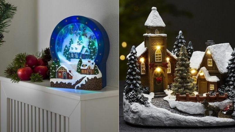 Julelandsby med lys – juleudstilling med og – Lunelamper.dk