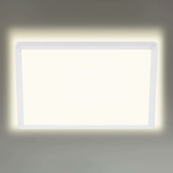 LED-loftlampe 7156/7158, kantet 29,3x29,3cm