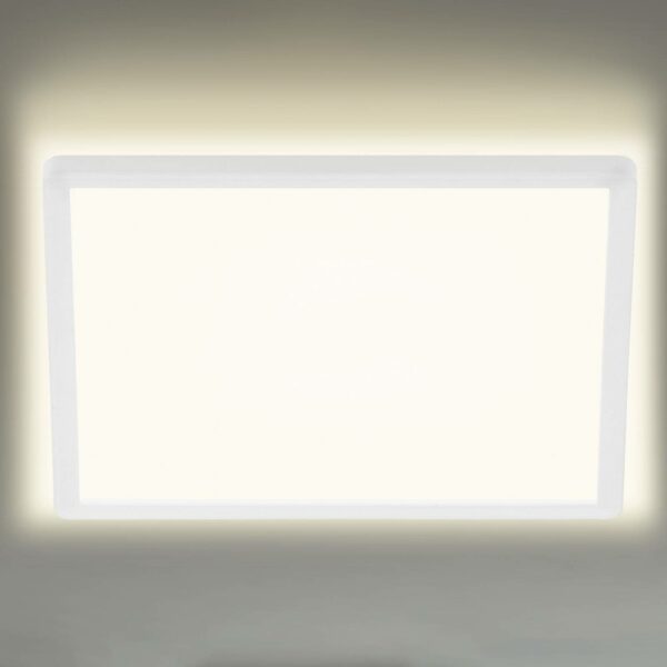 LED-loftlampe 7156/7158, kantet 42x42cm