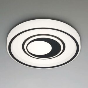 Rondo L LED-loftlampe, fjernbetjening, sort