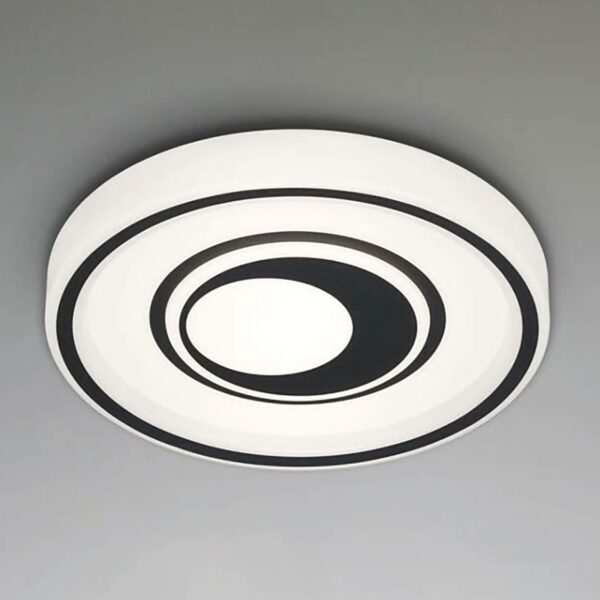 Rondo L LED-loftlampe, fjernbetjening, sort