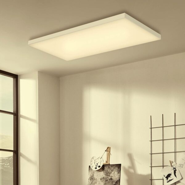 Frameless RGBW LED-loftlampe, 60 x 30 cm