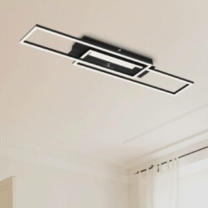 Frame Mid LED-loftlampe, 3.000 K, sort