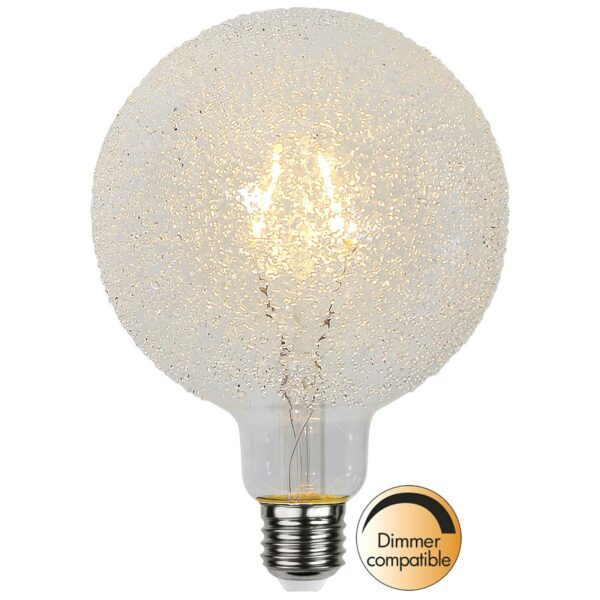Ice Drop E27 G125 LED-globepære 1 W 2.600 K, dæmp.
