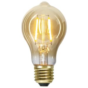 Vintage Gold E27 LED-pære 0,75 W, 2.000 K, ravgul