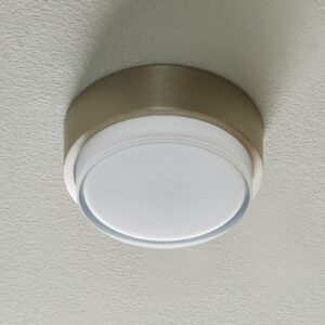 BEGA 50535 LED-loftl. 930 rustfrit stål Ø 15,5 cm