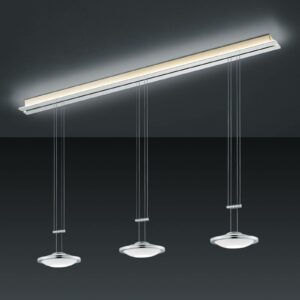 BANKAMP Strada Saturno hængelampe 3 lysk. 155 cm