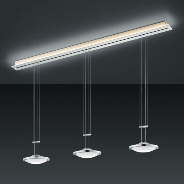 BANKAMP Strada Saturno hængelampe 3 lysk. 155 cm