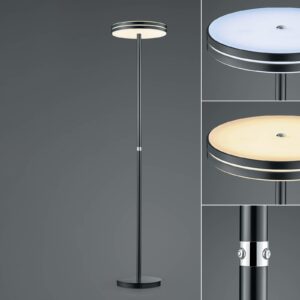 BANKAMP Gem LED-gulvlampe, dæmper, antracit
