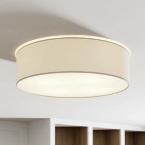 Cassy loftlampe med panel, hvid, Ø 48 cm