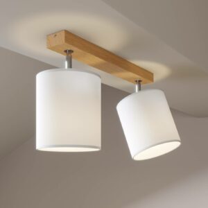Corralee loftspot, hvid, 2 lyskilder