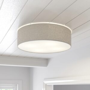 Hierro loftlampe med panel, rund, Ø 58 cm