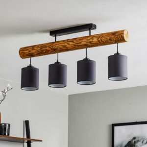 Furesta loftlampe, bejdset, antracit, 4 lyskilder