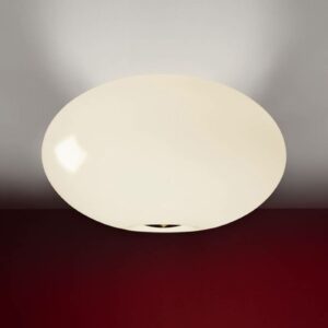 Pragtfuld loftlampe AIH 28 cm cremefarv./skinnende