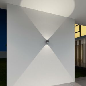 CMD 9029 udendørs LED-væglampe, med glaslinser