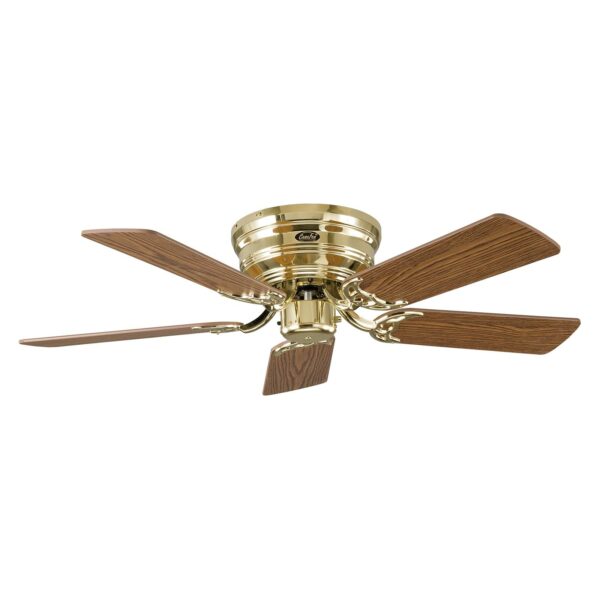 Classic Flat III ventilator poleret messing, 103cm