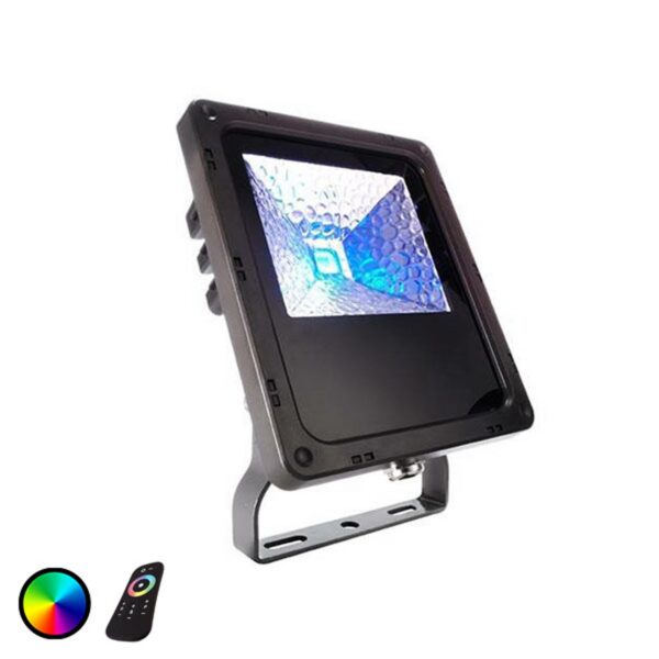IP65 Flood Color RF-10 udendørs LED-spot, 10 W