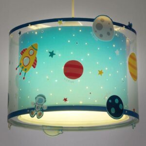 Pendellampe til børn Planets med motiv