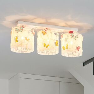 Loftlampe Butterfly til børneværelset
