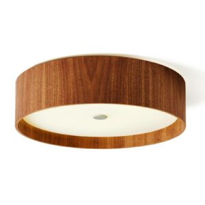 Loftlampe Lara wood, nøddetræ, LED, 43 cm