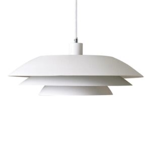 Dyberg Larsen DL45 hængelampe, metal, hvid
