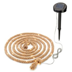 Cord Light 450 deko.lampe, solceller, naturfibre