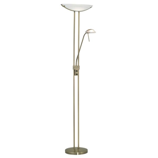 Elegant Baya gulvlampe, sortoxideret