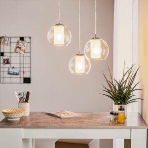 Bolsano - pendellampe af glas med 3 lyskilder