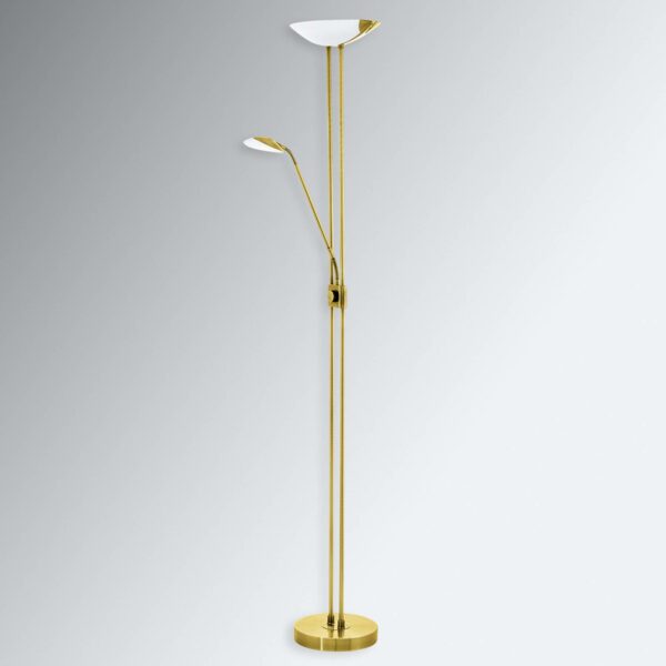 LED-gulvlampen Baya i messingoptik