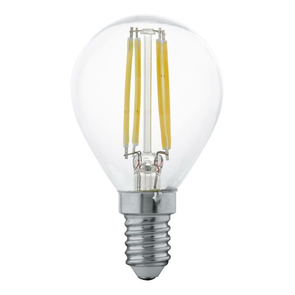 LED-filamentpære E14 P45 4W, varmhvid, klar
