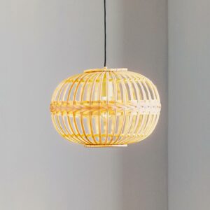 Pendellampe Amsfield af bambus, oval