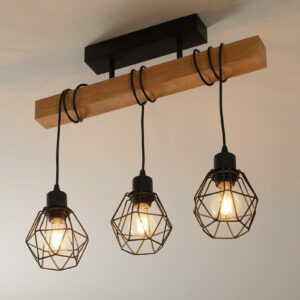 Loftlampe Townshend 5 med 3 gitterskærme