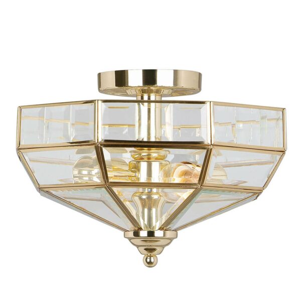 Old Park loftlampe, poleret messing