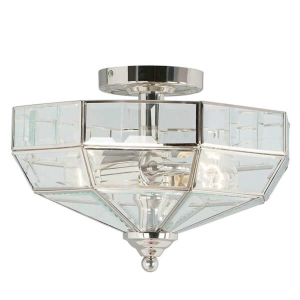 Old Park loftlampe, poleret nikkel
