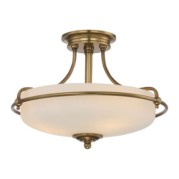 Griffin loftlampe med afstand, messing, Ø 42 cm