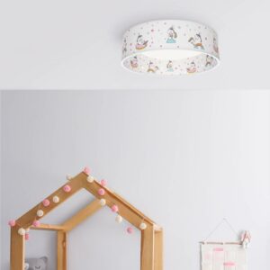 Enhjørning Babsy Starlight LED-loftlampe