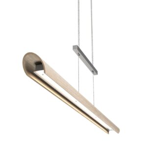 Colombia S LED-pendellampe, kalket eg