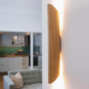 Colombia LED-væglampe, eg natur