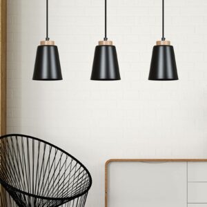 Bolero 3 pendellampe, 3 lyskilder, sort