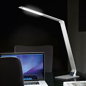 Flad LED-skrivebordslampe Wasp af aluminium