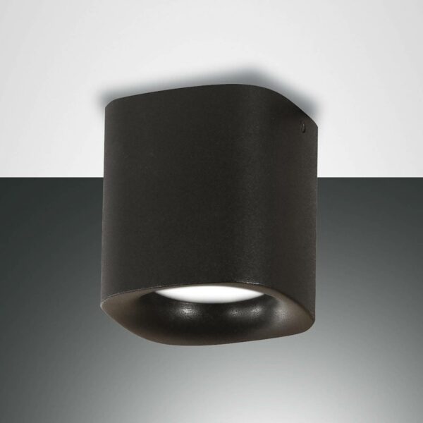 Smooth loftlampe, 1 lyskilde, sort, IP44