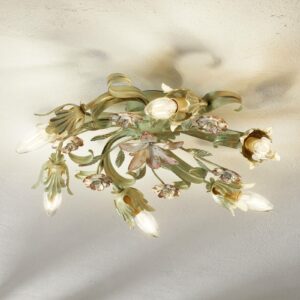 Floral designet loftslampe Tulipe, 6 lyskilder