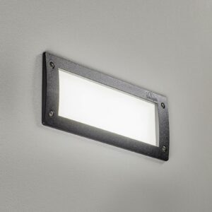 Leti 300 Square LED-vægindbygningslampe, sort, CCT