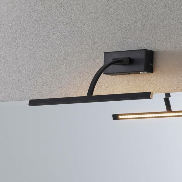 Matisse LED-væglampe, bredde 34 cm, sort