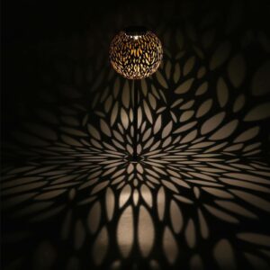 LED solcelledekolampe 33626R jordspyd, rust