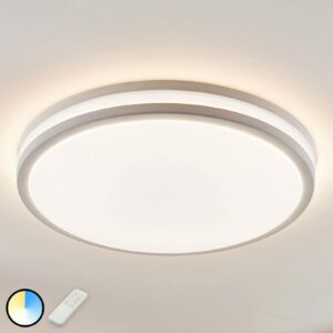 LED-loftslampe Arnim i hvid, rund form
