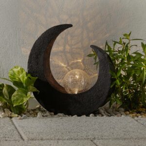LED-dekolampe Adem, solceller i etnostil, 30,5 cm