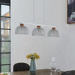 Lindby Louk pendellampe, 3 lyskilder, hvid