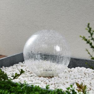 Lindby Feodoria LED-jordspyd med solcelle Ø 25cm