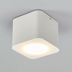 Helestra Oso LED-loftspot, kantet, hvid mat